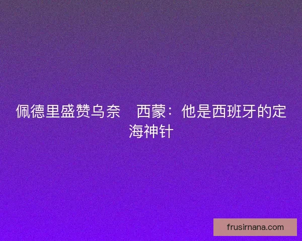 佩德里盛赞乌奈・西蒙：他是西班牙的定海神针